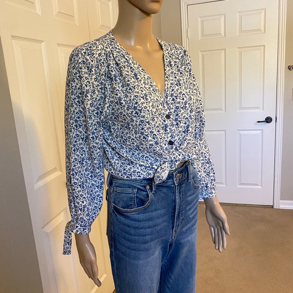 Madewell 3/4 Sleeve Top. S